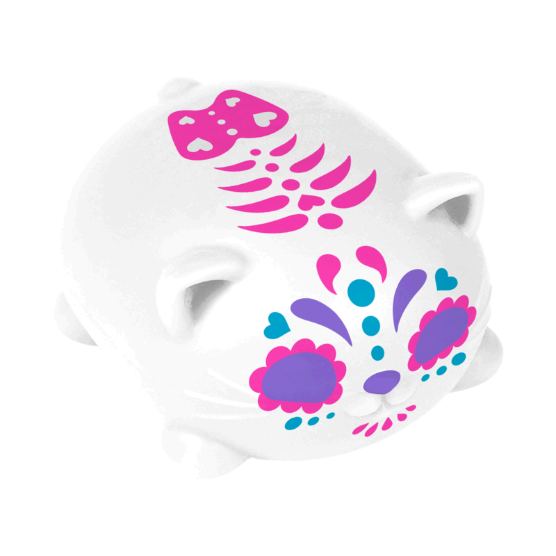 NeeDoh Sugar Skull Cats - Sensory Toy with a Satisfying Dough Filling